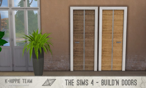  Simsworkshop: Wood Doors 1 by k hippie
