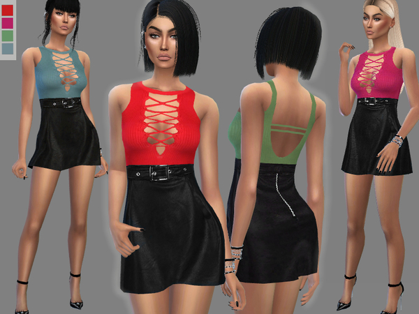  The Sims Resource: Mila Dress by Puresim