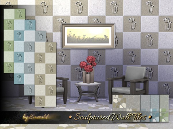  The Sims Resource: Sculpture walls by emerald