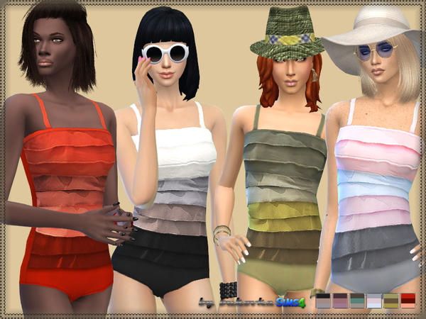  The Sims Resource: Swimsuit Frills by bukovka