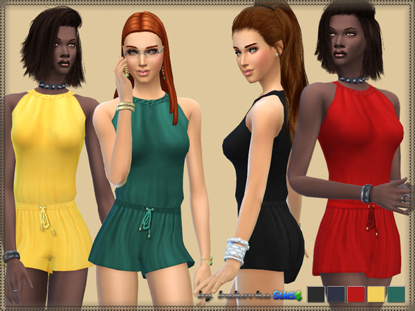  The Sims Resource: Halter Romper by bukovka