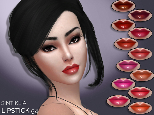  The Sims Resource: Sintiklia   Lipstick 54