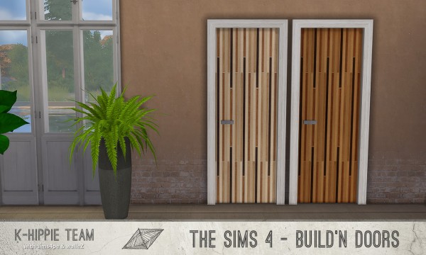  Simsworkshop: Wood Doors 1 by k hippie