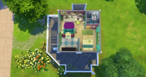  Blackys Sims 4 Zoo: Modern starter house 01 by  SimsAtelier