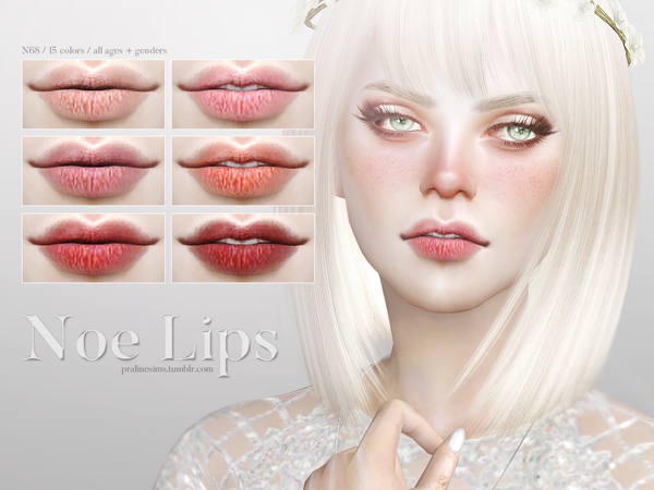  The Sims Resource: Noe Lips N68 by Pralinesims