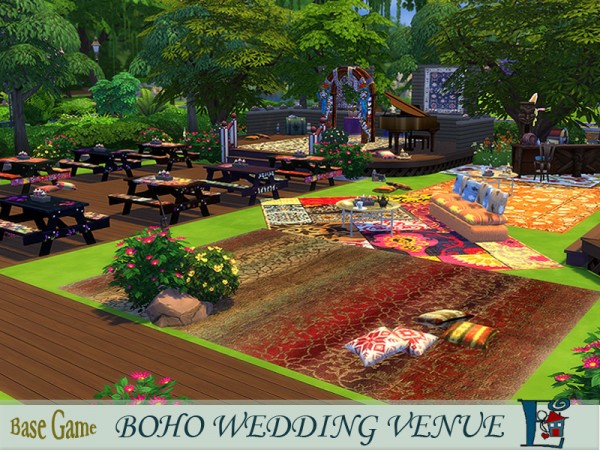  The Sims Resource: Bohemian Wedding Venue by evi