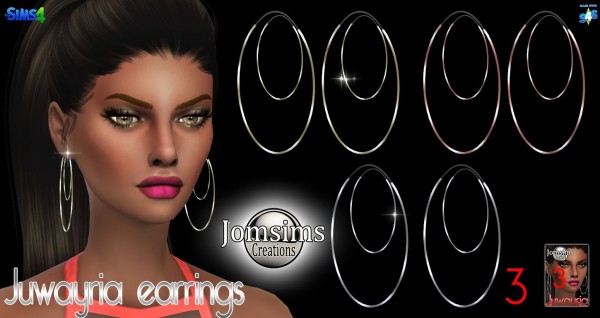  Jom Sims Creations: Juwayria earrings