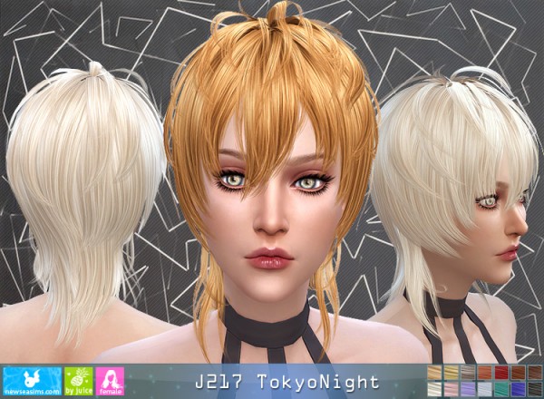  NewSea: J217 Tokyo Night donation hairstyle for females