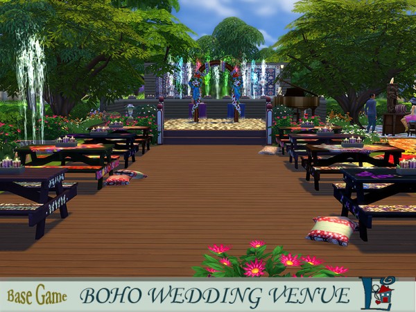  The Sims Resource: Bohemian Wedding Venue by evi
