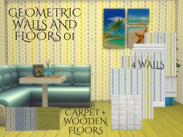  The Sims Resource: Geometric Walls and Floors 01 by sharon337