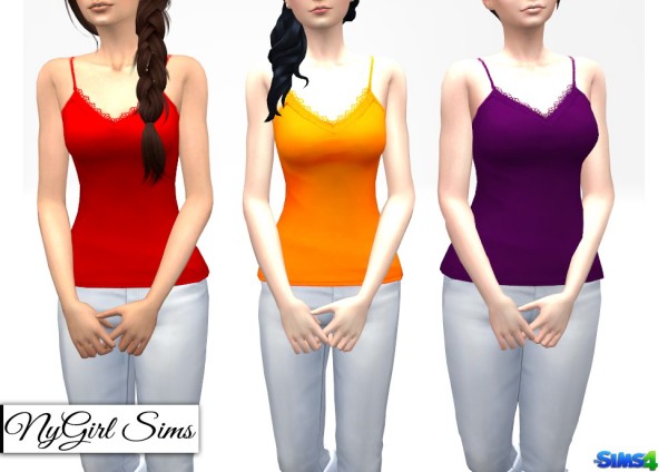  NY Girl Sims: Lace Trimmed Camisole