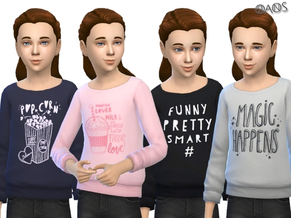  The Sims Resource: Long Sleeved Sweaters V3 by OranosTR