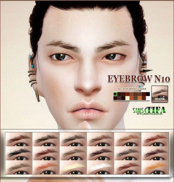  Tifa Sims: Eyebrows N10