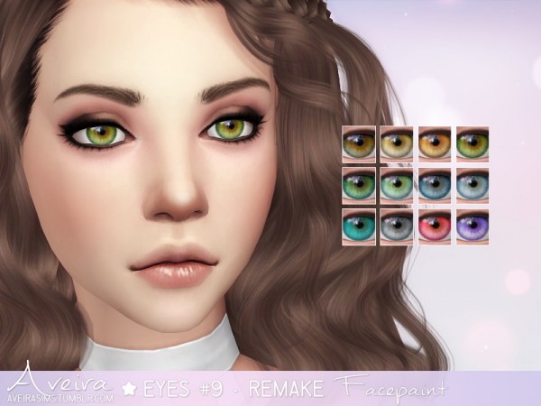  Aveira Sims 4: Eyes 9   Remake