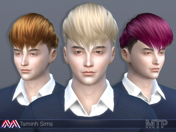  The Sims Resource: MTP Hair 14 by tsminh 3