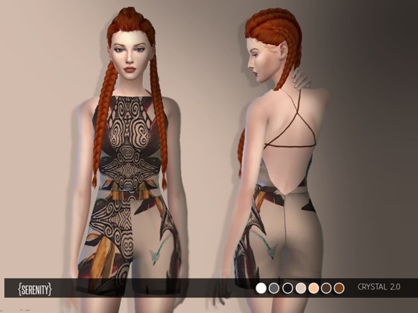  The Sims Resource: Crystal Jumpsuit No expansions needed by serenity cc