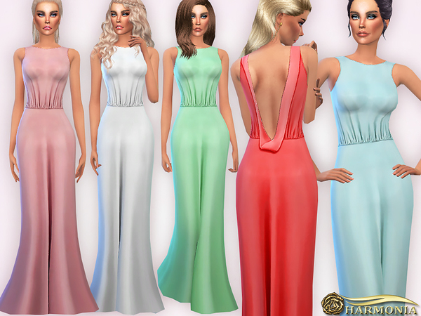  The Sims Resource: Untold Sleeveless Gown by Harmonia
