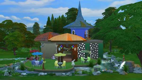 Ihelen Sims: Cafe Forest glade by fatalist