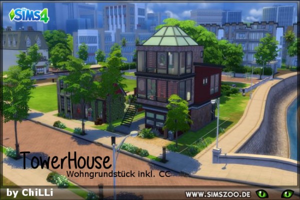  Blackys Sims 4 Zoo: Tower House by ChiLLi