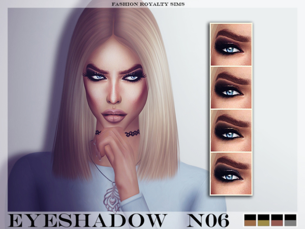  The Sims Resource: Eyeshadow N06 by FashionRoyaltySims