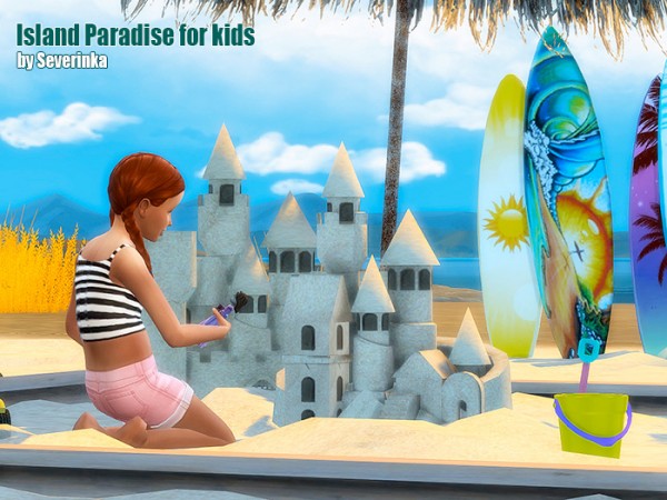  Sims by Severinka: Island paradise for kids