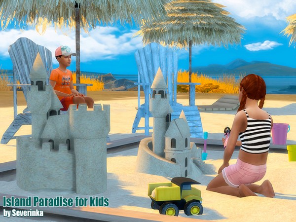  Sims by Severinka: Island paradise for kids