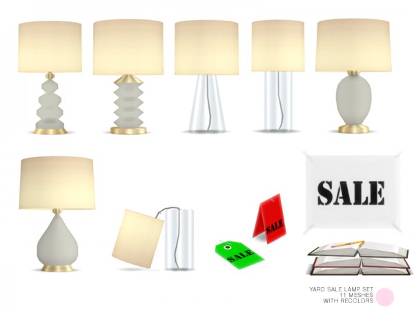  The Sims Resource: Yard Lamp Sale Set by DOT