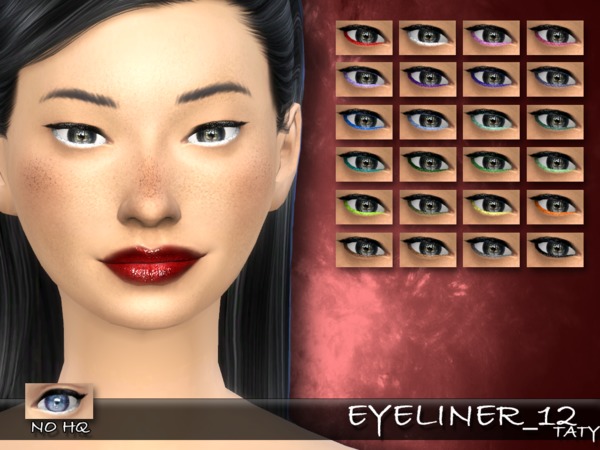  The Sims Resource: Taty Eyeliner 12
