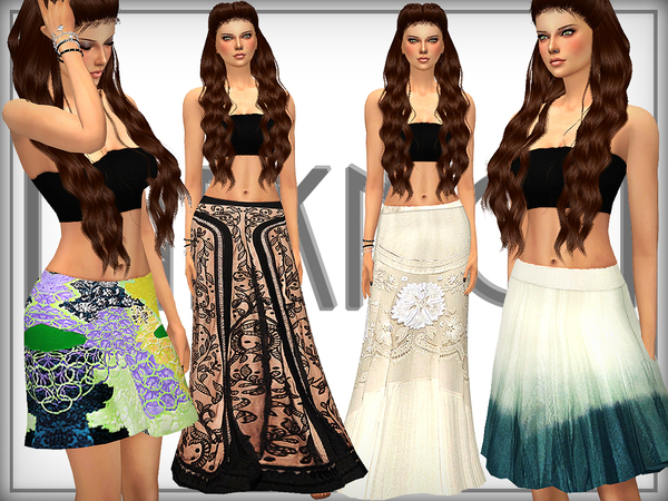  The Sims Resource: SET 16   Skirt Set by DarkNighTt
