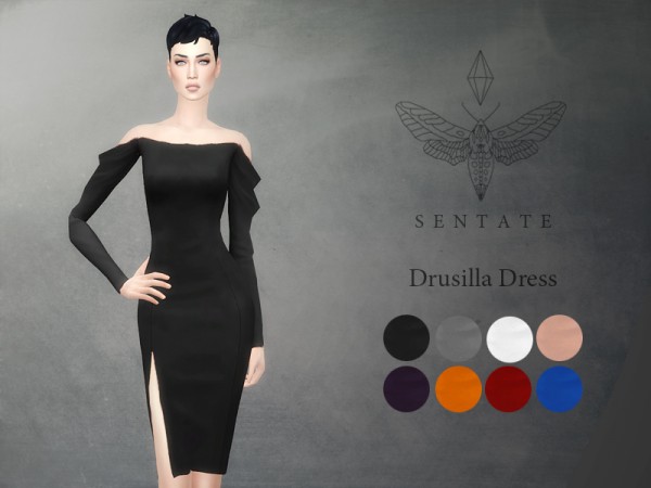  The Sims Resource: Drusilla Dress by Sentate