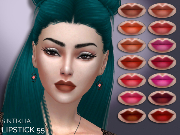  The Sims Resource: Sintiklia   Lipstick 55