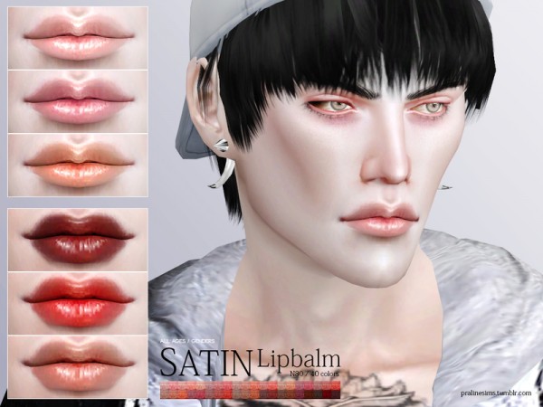  The Sims Resource: Satin Lipbalm N80 by Pralinesims