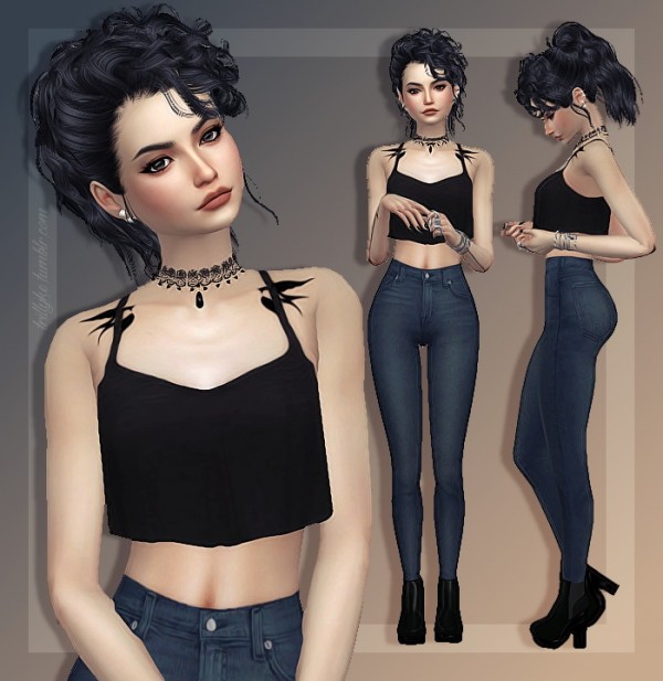 Trillyke: Outfit of the Day - Evangeline • Sims 4 Downloads