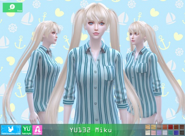  NewSea: YU 132 Miku free hairstyle