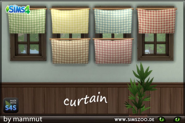  Blackys Sims 4 Zoo: Curtain Karo 1