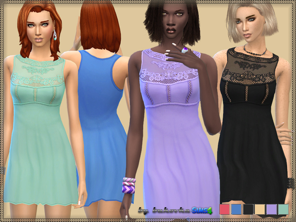  The Sims Resource: Dress & Lace Yokeby bukovka