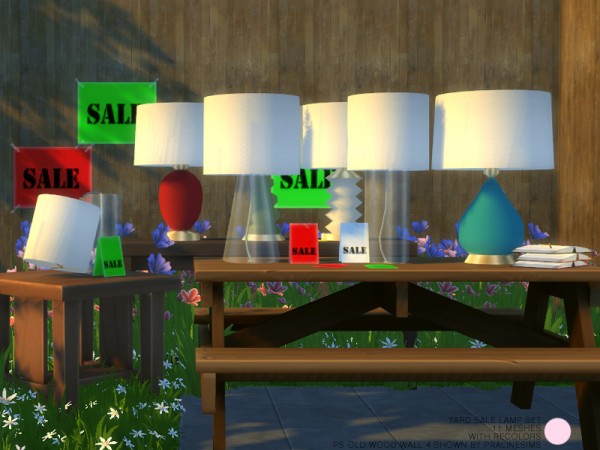  The Sims Resource: Yard Lamp Sale Set by DOT