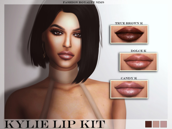  The Sims Resource: Kylie Lip Kit   Set 01 by FashionRoyaltySims