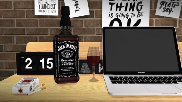  MXIMS: Jack Daniel’s Whiskey Bottle Deco