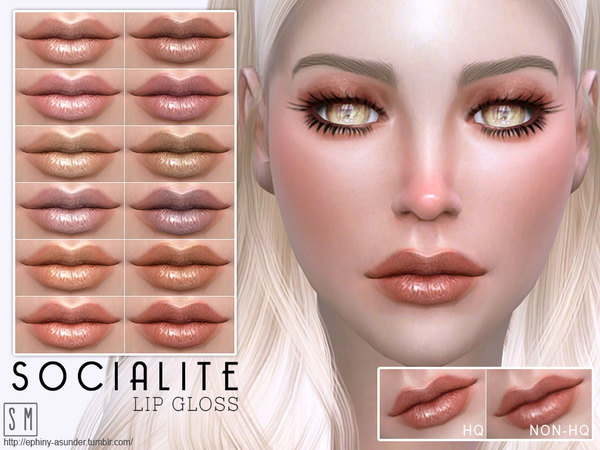 The Sims Resource: Socialite   Lip Gloss by Screaming Mustard