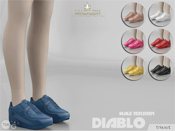  The Sims Resource: Madlen Diablo Sneakers by MJ95