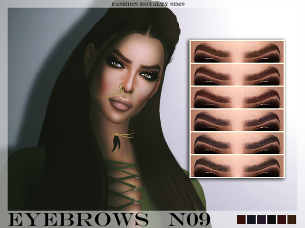  The Sims Resource: Eyebrows N09 by FashionRoyaltySims