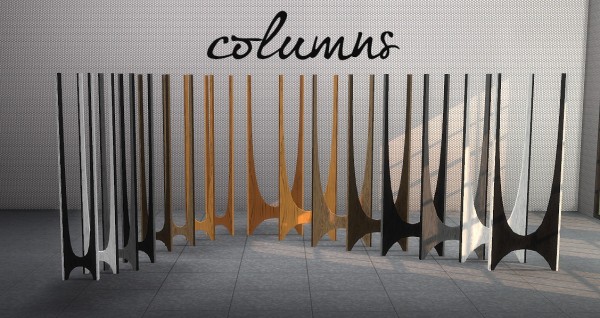  Sims 4 Designs: Awesims Hairpin Living Columns and Rafters Set