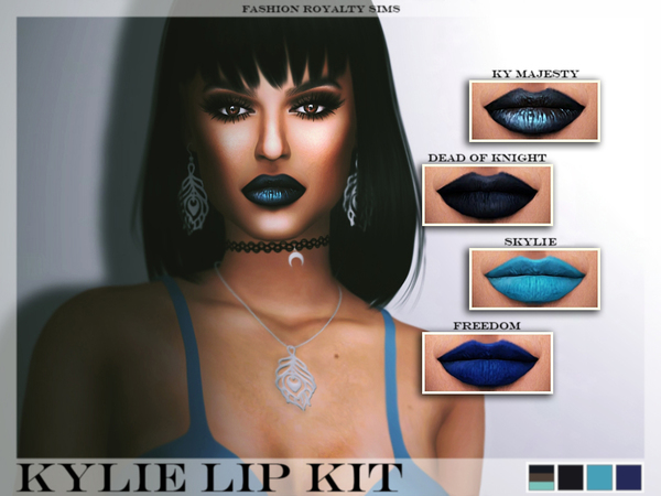  The Sims Resource: Kylie Lip Kit   Set 02 by FashionRoyaltySims