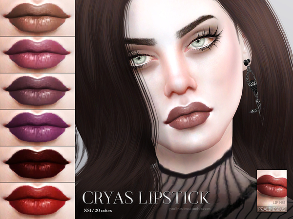  The Sims Resource: Cryas Lipstick N81 by Pralinesims