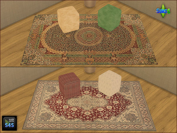 Arte Della Vita: 4 sets including two rugs and four pouffes