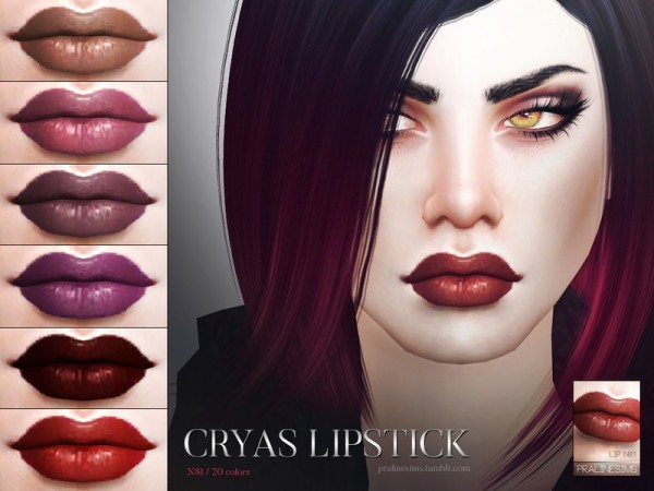  The Sims Resource: Cryas Lipstick N81 by Pralinesims