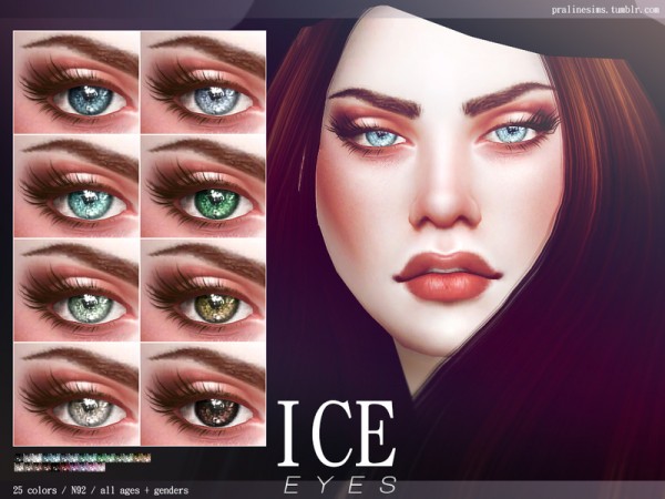  The Sims Resource: Ice Eyes N92 by Pralinesims
