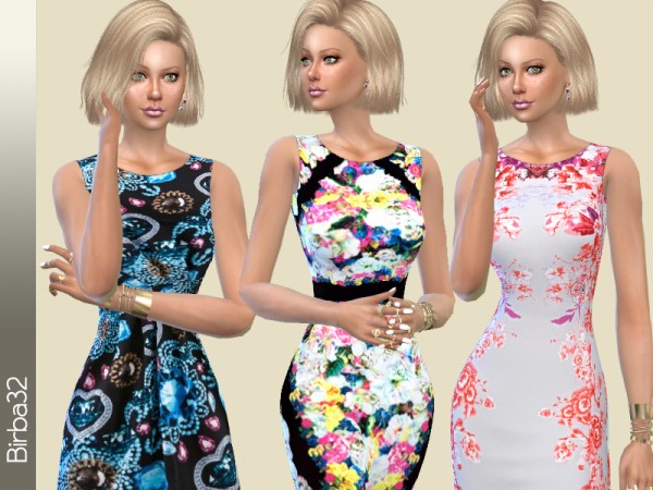  The Sims Resource: Summer Floral dress by Birba32