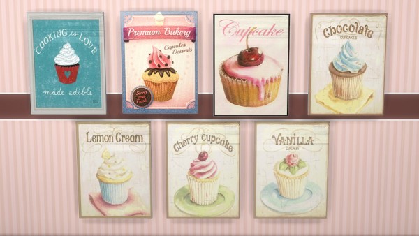  Sims 4 Designs: Cupcake Shop Cafe